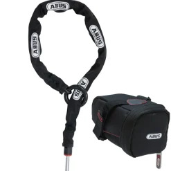 Sloten Accessoires < ABUS Adaptor Chain ACH 2.0 6KS Ringslotketting + Tas ST5950 - 100cm zwart