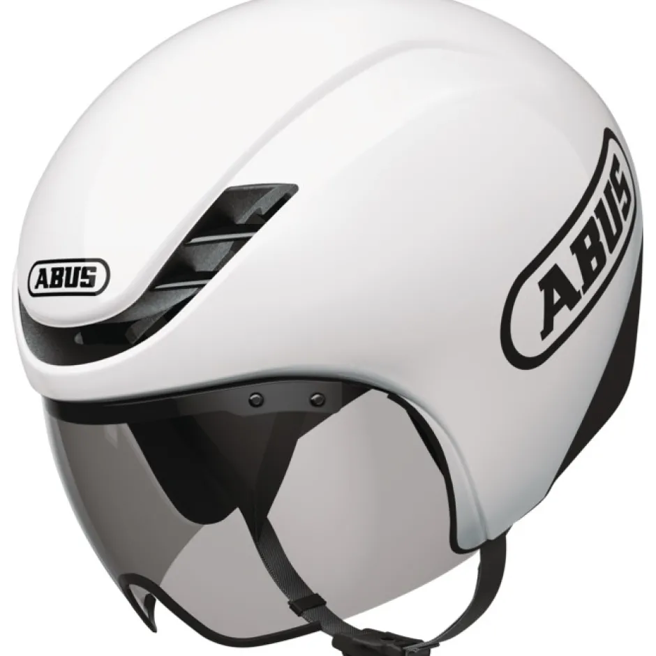 Racefietshelmen < ABUS GaeChanger TT 1.1 He - wit ganzend