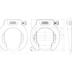 Ringsloten < ABUS Pro Amparo 4750 XL NR Frameslot - zwart