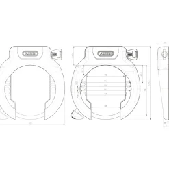 ABUS Pro Amparo 4750 XL R Frameslot - zwart