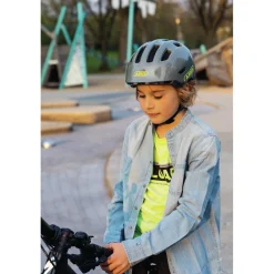 ABUS Smiley 3.0 ACE LED Kinder-Fietshelm - pure aqua