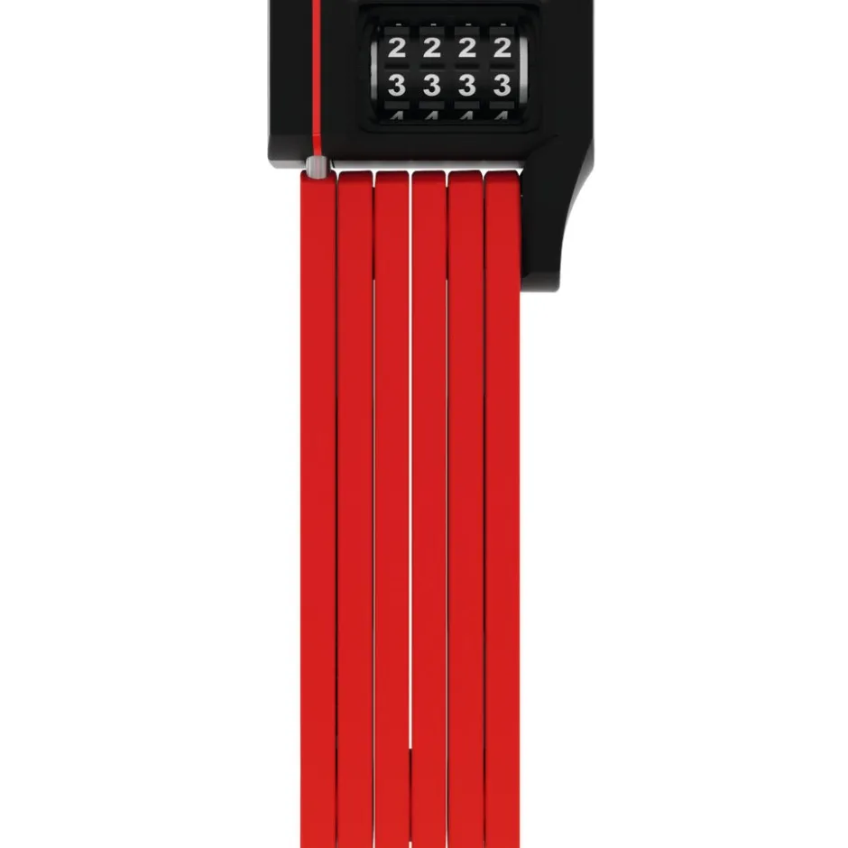 Vouwsloten|Cijfersloten < ABUS uGrip BORDO 5700C - 80cm Vouwbare Slot + SH Houder - rood