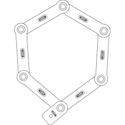 ABUS uGrip BORDO 5700K - 80cm Vouwbare Slot + SH Houder - lime