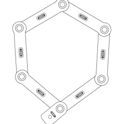 Vouwsloten < ABUS uGrip BORDO 5700K - 100cm Vouwbare Slot + SH Houder - lime