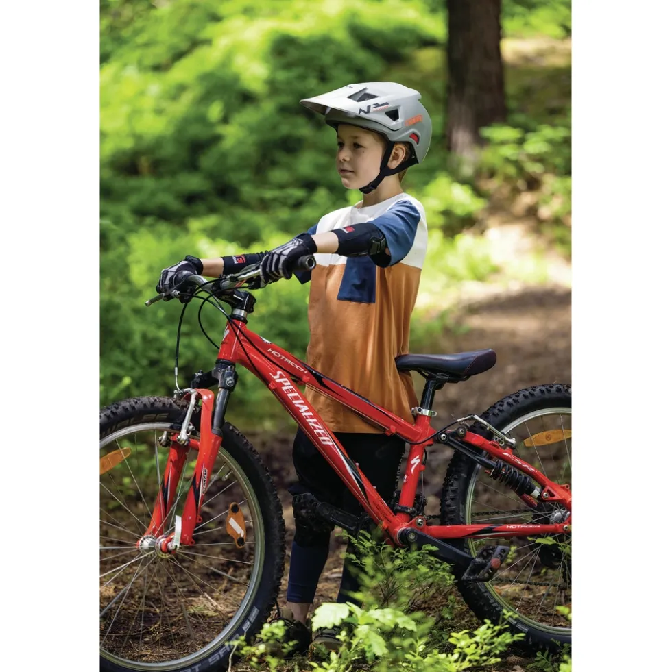 ABUS YouDrop FF Kinderfietshelm - Ti silver