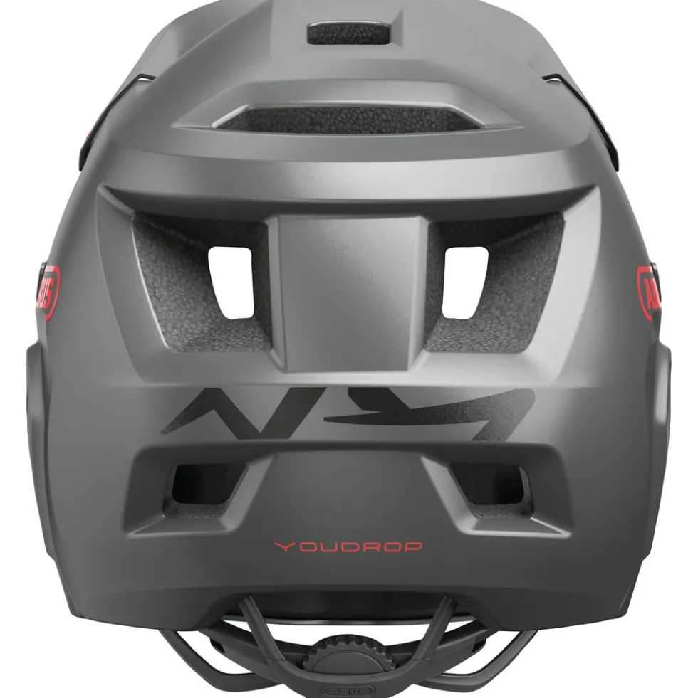 ABUS YouDrop FF Kinderfietshelm - Ti silver