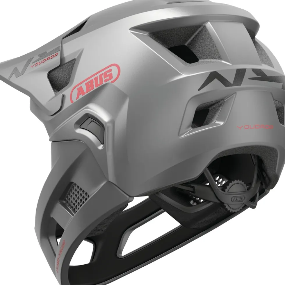 ABUS YouDrop FF Kinderfietshelm - Ti silver