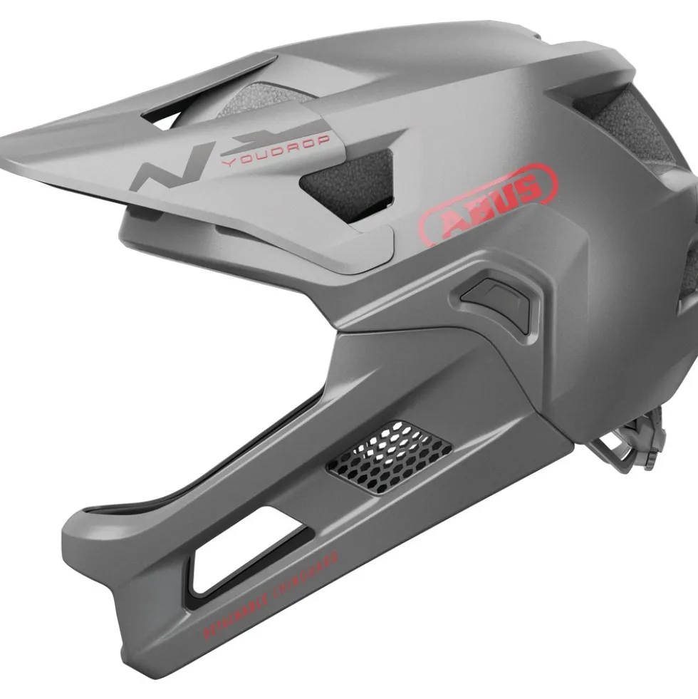 ABUS YouDrop FF Kinderfietshelm - Ti silver