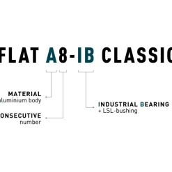 ACID A8-IB Classic Platformpedalen - zilver