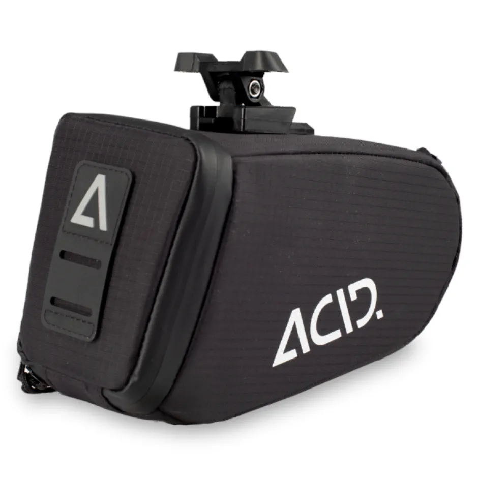 Zadeltassen < ACID CLICK 1 Saddle Bag | CLICK x SILink Natural Fit - black