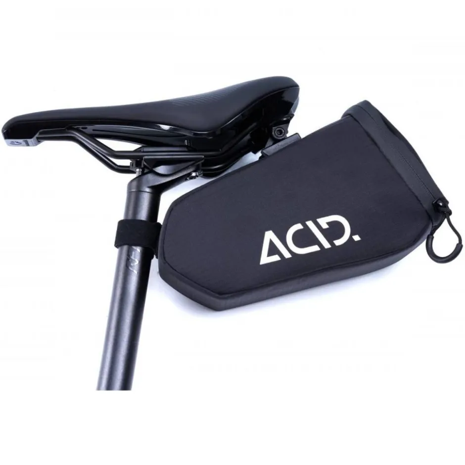 Zadeltassen < ACID CLICK 1 Saddle Bag | CLICK x SILink Natural Fit - black