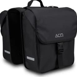 ACID CMPT DOUBLE Bagagetas (Paar) - 2x15L - zwart