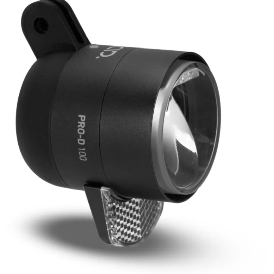 Voorlampen|Verlichting < ACID Dynamo Fietslamp Vooraan PRO-D 100 - Zwart