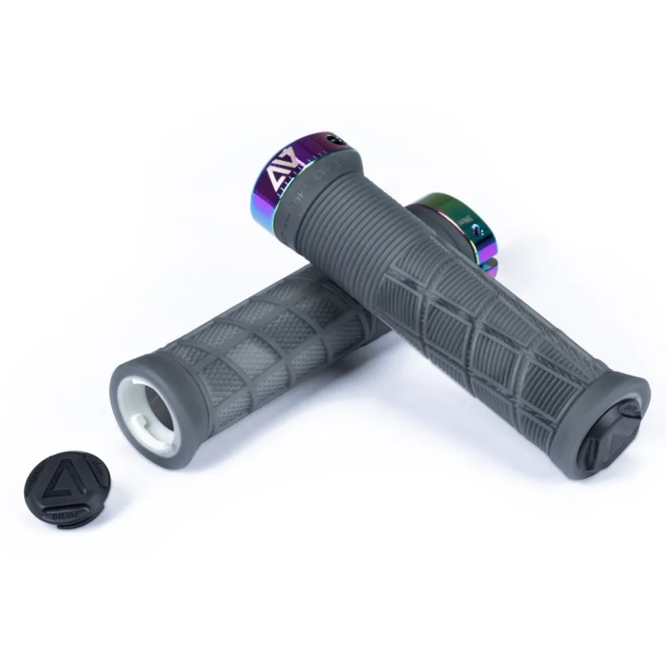 Handvatten < ACID Grips DISRUPT - translucent black´n´oil slick