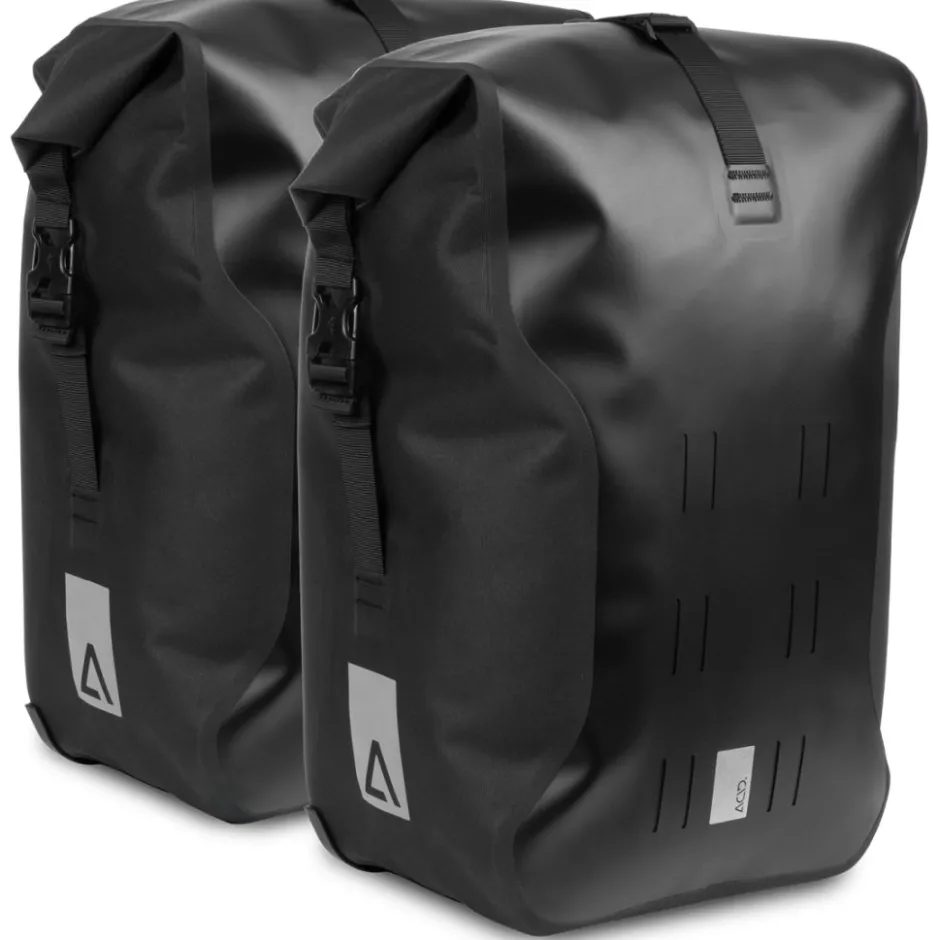 Bagagedragertassen < ACID PRO CILink Fietstas (Paar) - 2x20L - zwart