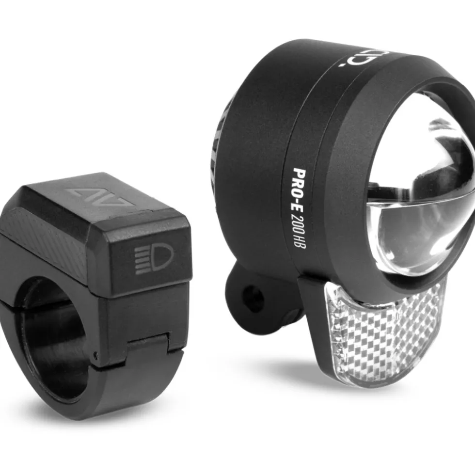 ACID Pro-E 200 High Beam X-Connect Fietslamp Vooraan E-Bike - zwart