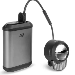 ACID Pro-E 150 PowerBank Fietslamp Vooraan - black´n´space grey