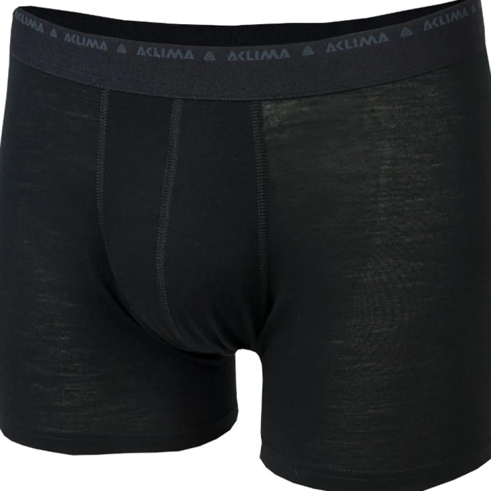 Aclima Lightwool 140 Boxershorts voor heren - jet black