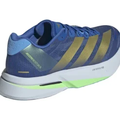Hardloopschoenen Voor Op De Weg|Hardloopschoenen Heren < adidas Adizero Boston 13 Hardloopschoenen Heren - blue/gold metal/blue burst JQ1669