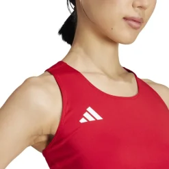 T-Shirts En Tops < adidas Adizero Eentia Hardooptop Dae - tea power red IY5509