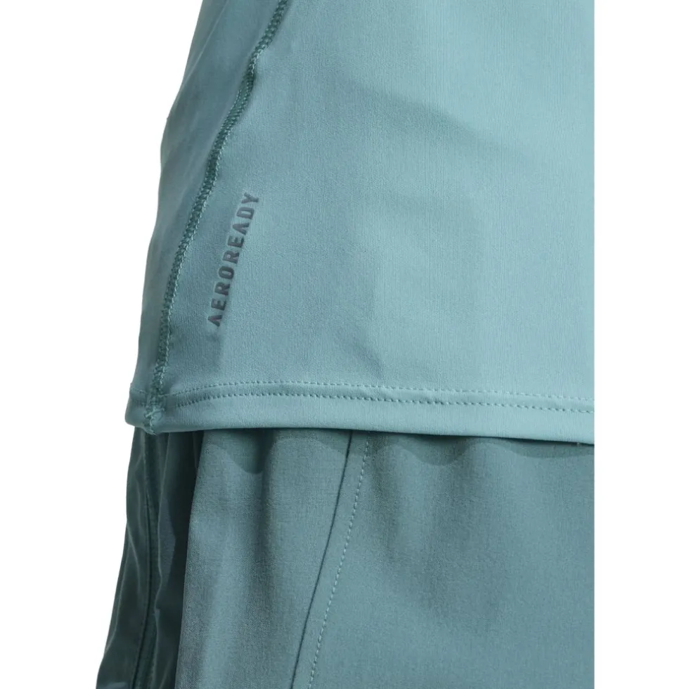 adidas Adizero Essentials Hardloopshirt Dames - powder teal JM8337