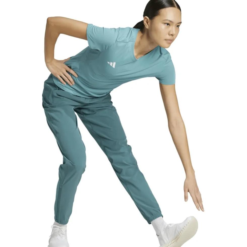 adidas Adizero Essentials Hardloopshirt Dames - powder teal JM8337