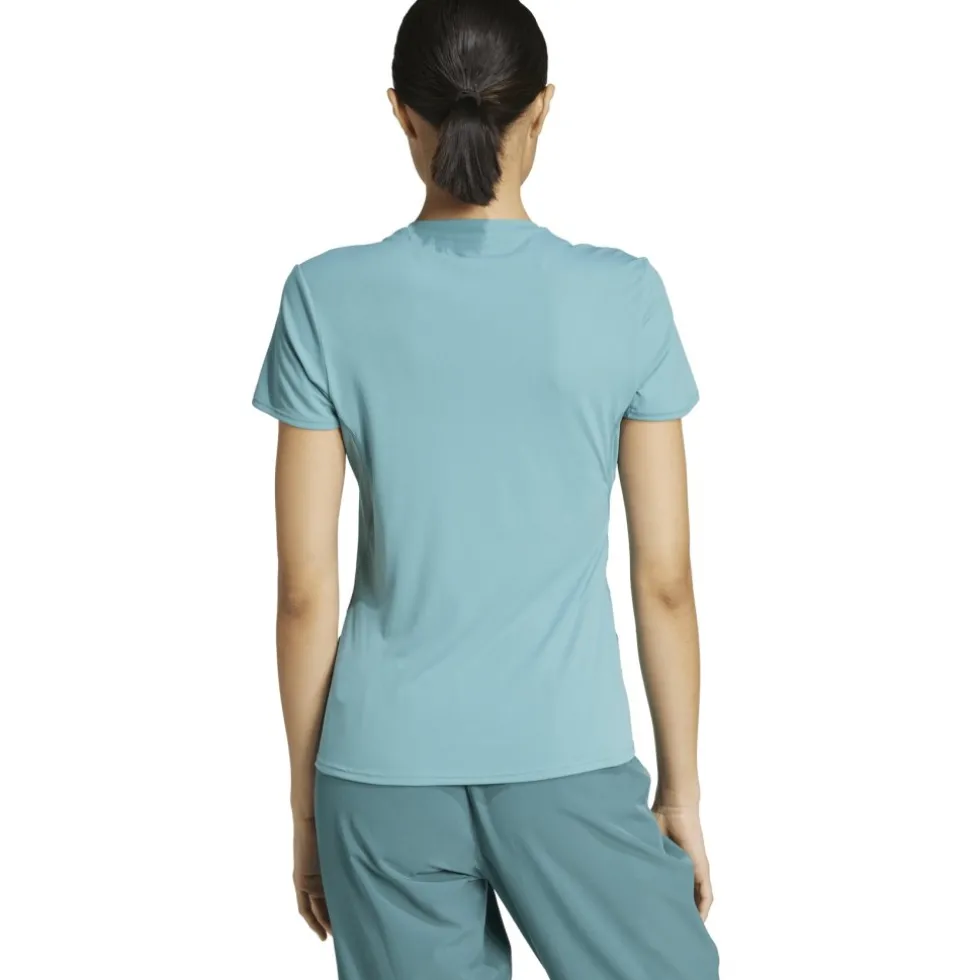 adidas Adizero Essentials Hardloopshirt Dames - powder teal JM8337