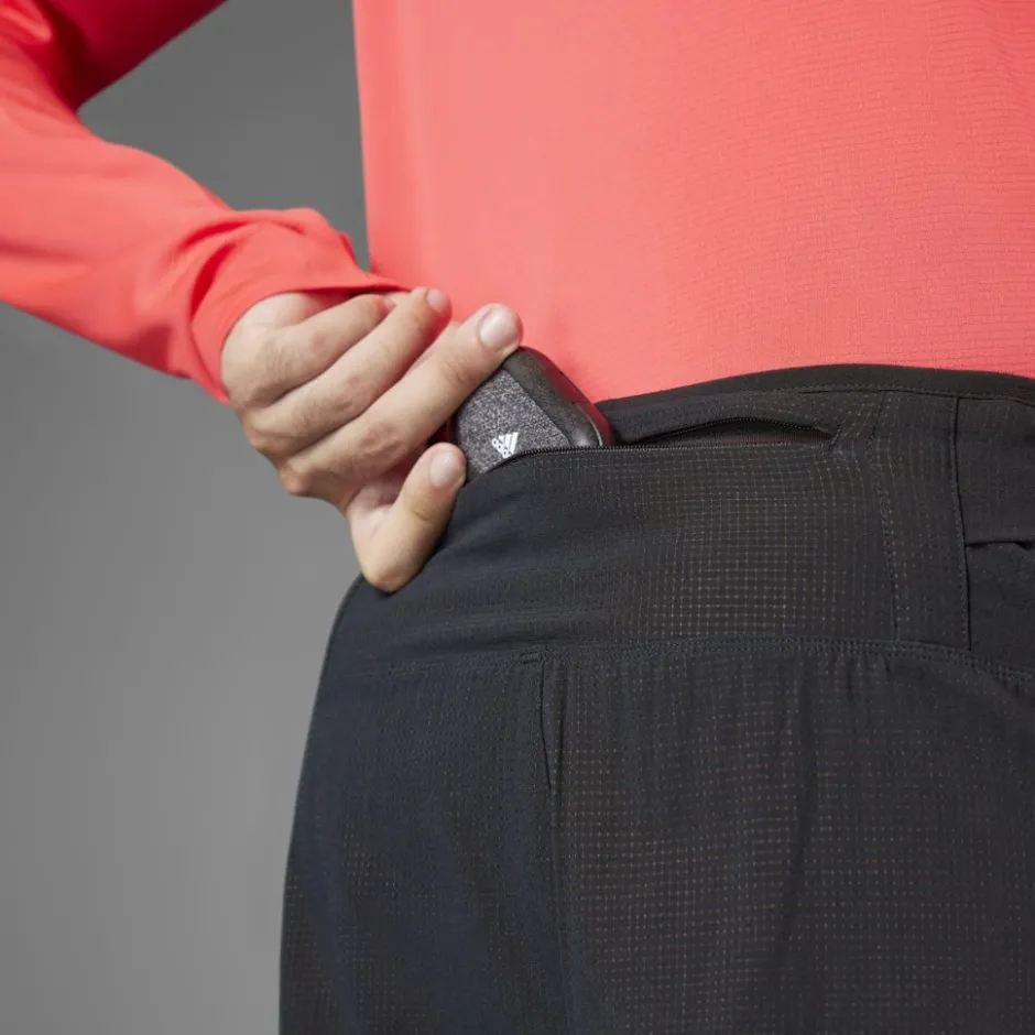Broeken & Rokken < adidas Adizero Running 2-in-1 Ge Pocket hort Heren - back JD4202