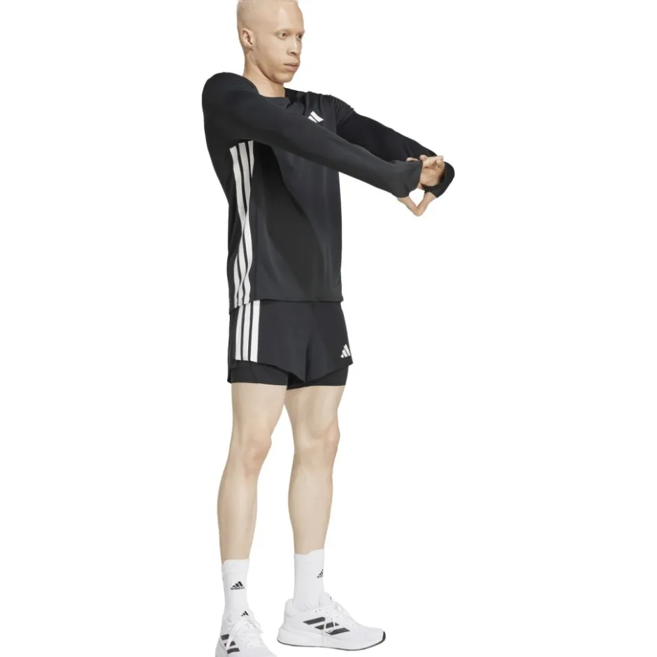 Broeken & Rokken < adidas Adizero Running 2-in-1 Ge Pocket hort Heren - back JD4202