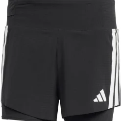Broeken & Rokken < adidas Adizero Running 2-in-1 Ge Pocket hort Heren - back JD4202