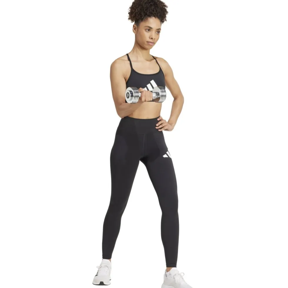 adidas Aeroreact Graphic Sport-BH met lichte Ondersteuning Dames - zwart JG1413