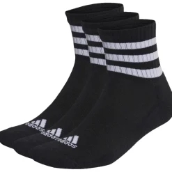 Sokken < adidas 3-Bar Cushioned Mid Cut Sokken - 3 Paar - zwart/wit IC1317