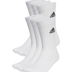 adidas Cushioned Sportswear Crew Sokken - 6 Paar - wit/zwart HT3453