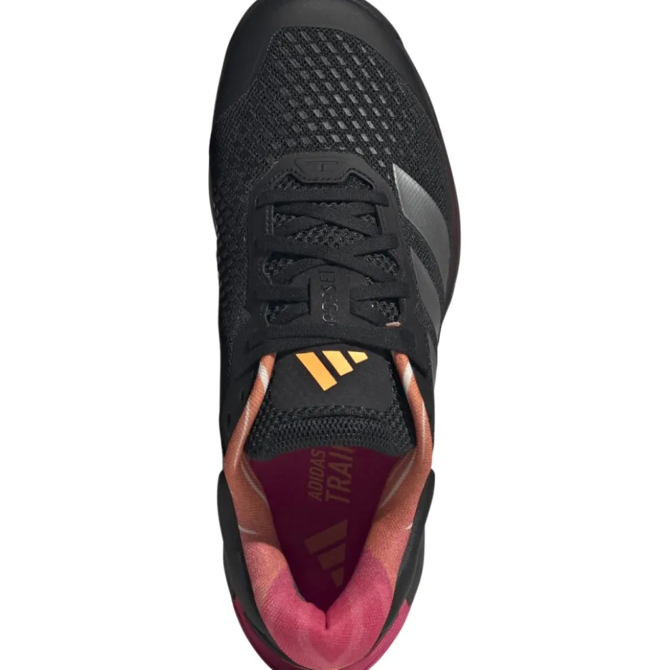 Fitness Schoenen|Schoenen < adidas Dropset 4 Power Trainer Fitnessschoenen Heren - core black/iron metal/shock pink JR79