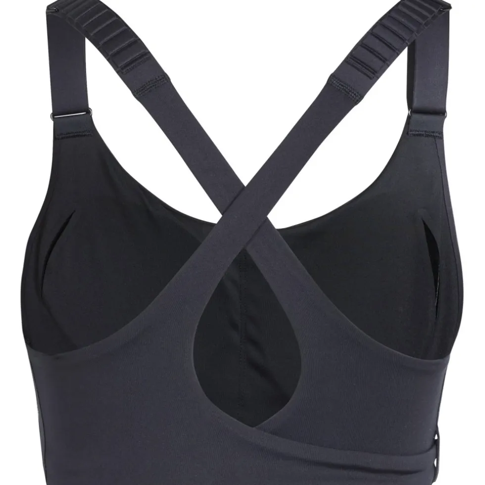 adidas FastImpact Luxe Run met sterke ondersteuning Dames - Cup Maat A-B - zwart IQ3359