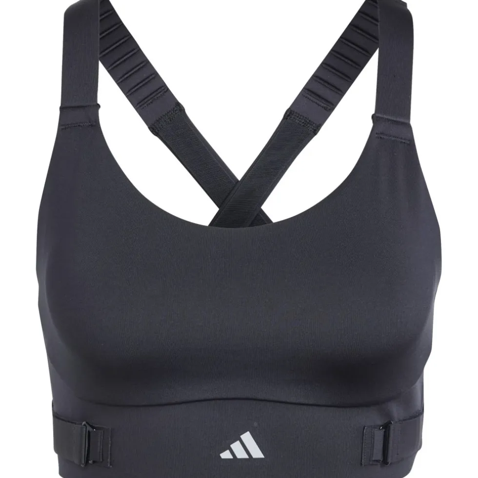adidas FastImpact Luxe Run met sterke ondersteuning Dames - Cup Maat A-B - zwart IQ3359