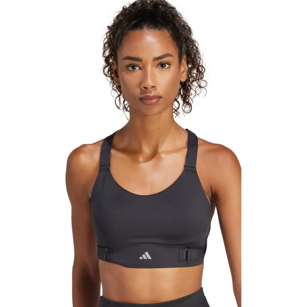 adidas FastImpact Luxe Run met sterke ondersteuning Dames - Cup Maat A-B - zwart IQ3359