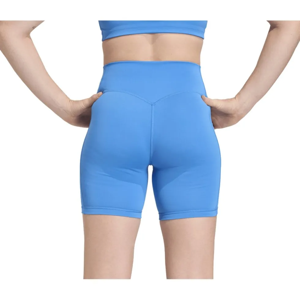 adidas Optime 3-Stripes 7" Shorts Dames - ray blue JZ1104