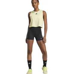 adidas Optime 3-Stripes Korte Leggings Dames - zwart JG6144