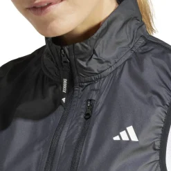 Jassen & Vesten < adidas Own the Run Windvest Dames - zwart IK7446