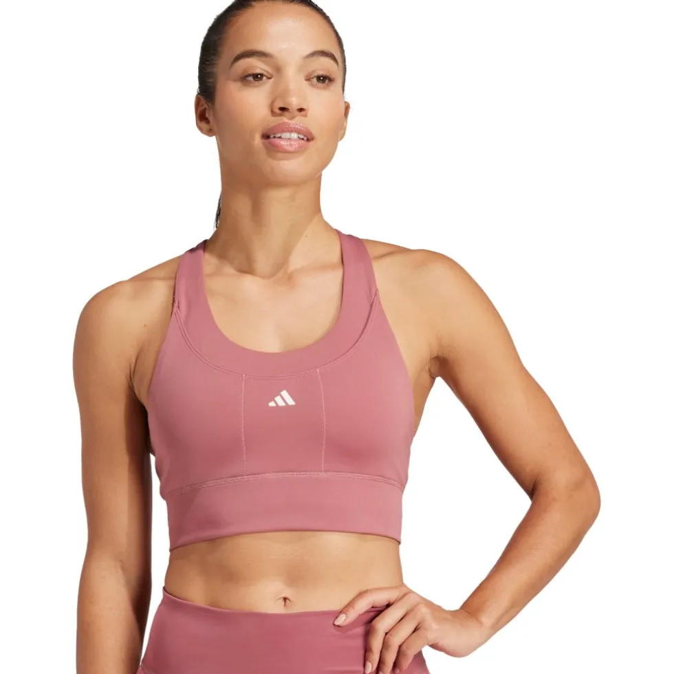 adidas Run Pocket Sportbeha met medium ondersteuning Dames - Cup Maat A-B - preloved crimson IW5326