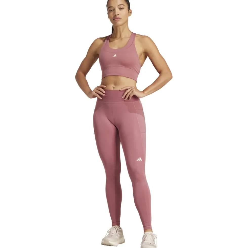 adidas Run Pocket Sportbeha met medium ondersteuning Dames - Cup Maat A-B - preloved crimson IW5326