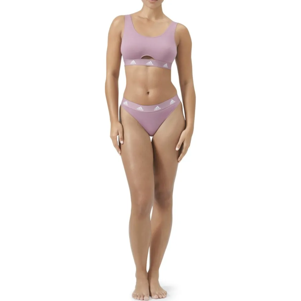 adidas Sports Underwear Sports Active Comfort Cotton Scoop Bralette Dames - 557 wonder orchid
