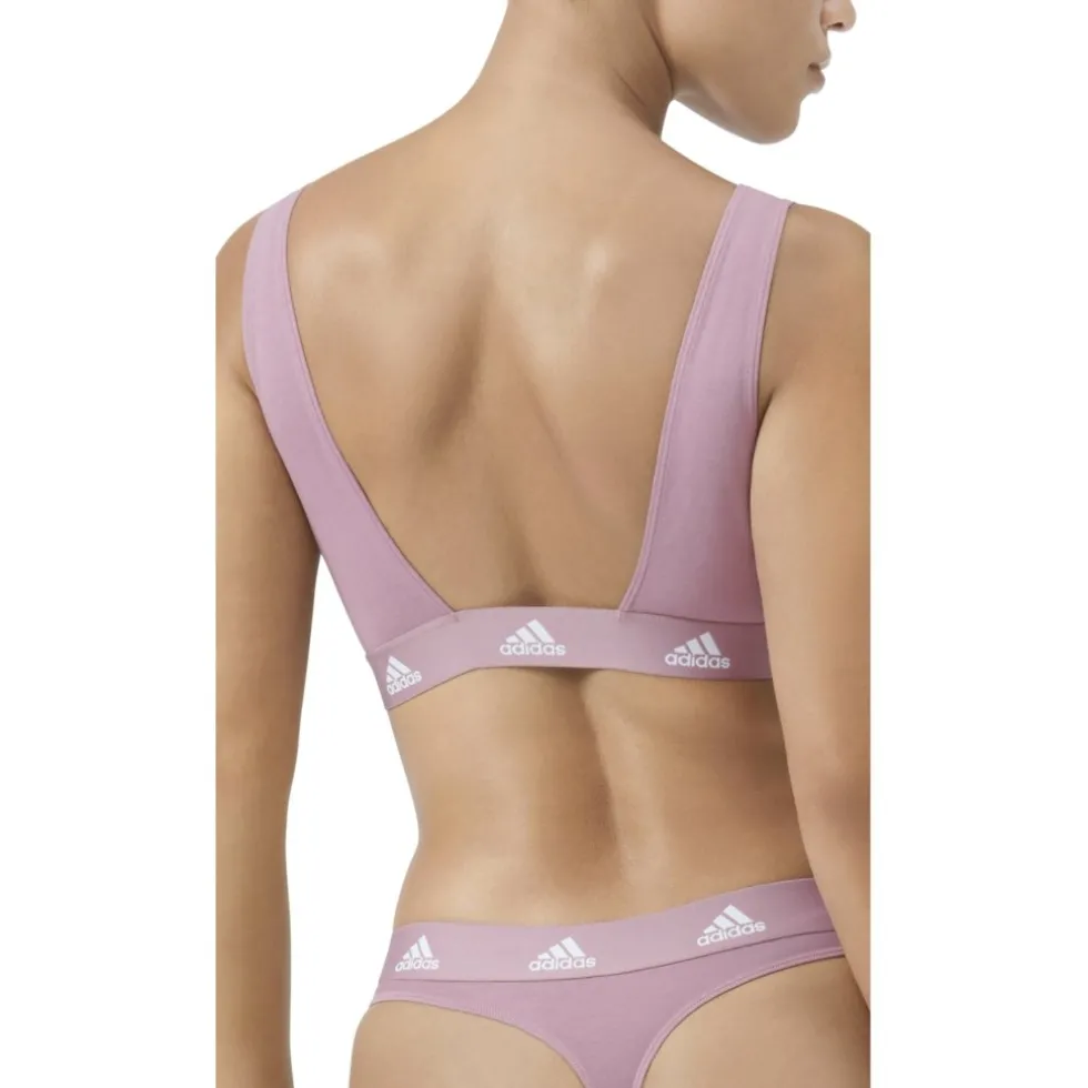 adidas Sports Underwear Sports Active Comfort Cotton Scoop Bralette Dames - 557 wonder orchid