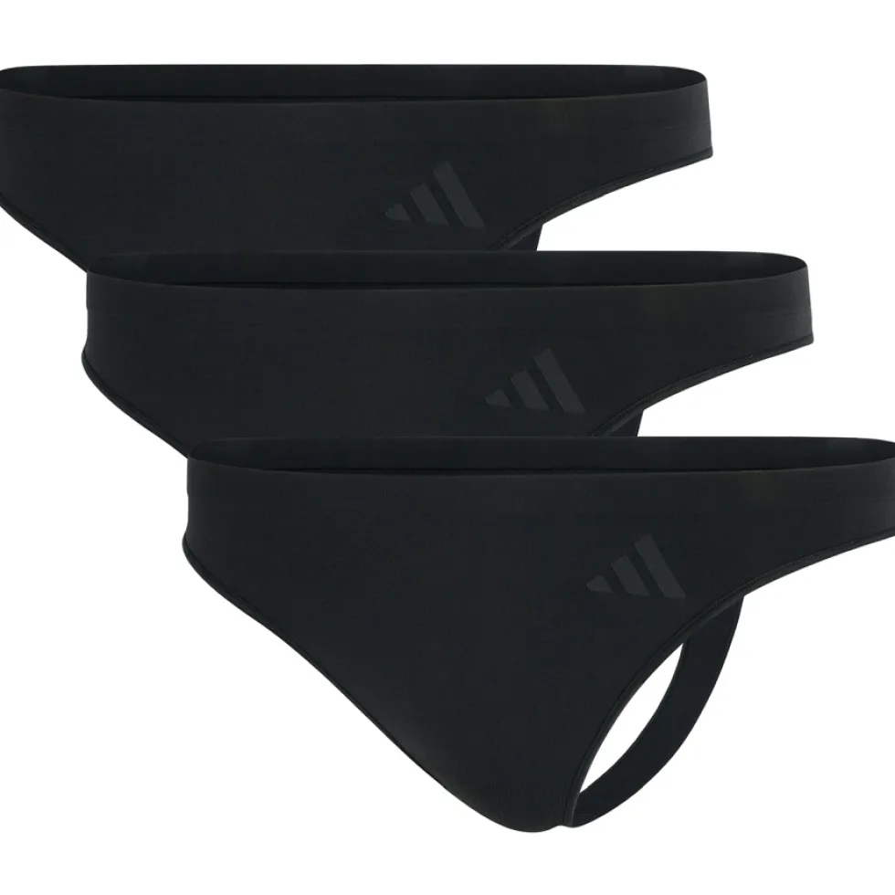 adidas Sports Underwear SSport Active Ultimate Stretch Low Rise Tanga Dames - Set van 3 - 000 black