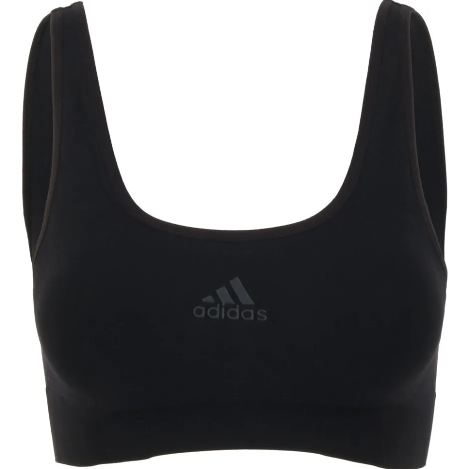 Sport Bh'S|Ondergoed < adidas Sports Underwear Seamless Scoop Lounge BH Dames - 000-zwart