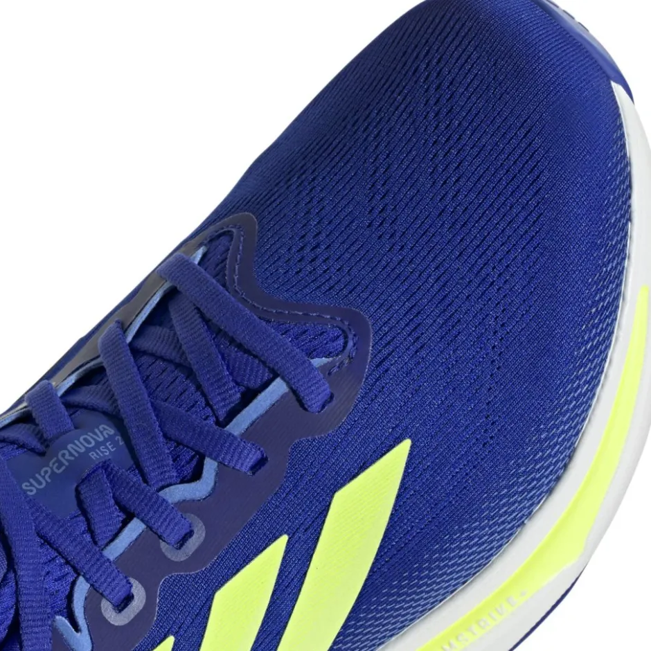 Hardloopschoenen Voor Op De Weg|Hardloopschoenen Heren < adidas Supernova Rise 2 Hardloopschoenen Heren - lucid blue/hi-res yellow/blue fusion JQ7704