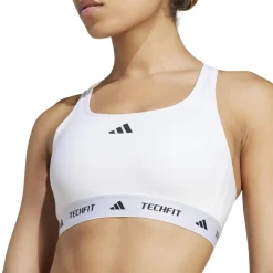 adidas Techfit met sterke ondersteuning Dames - wit JG3961