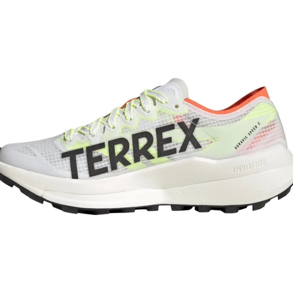 adidas TERREX Agravic Speed 2 Trailrunningschoenen Dames - cloud white/core black/semi impact orange JS3537