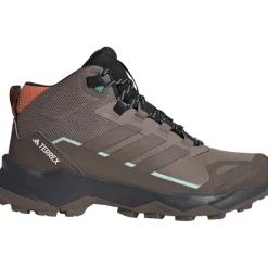 Wandelschoenen|Wandelschoenen < adidas TERREX Skychaser AX5 GORE-TEX Mid Wandelschoenen Dames - trace brown/earth strata/semi impact orange JH7808